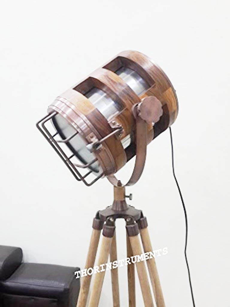 Amazon.co.jp: Vintage Industrial Designer Nautical木製スポット