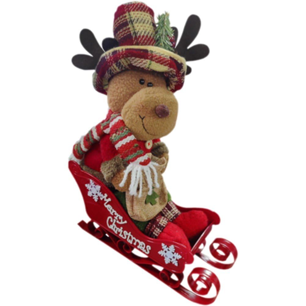 Amazon.co.jp: クリスマスオーナメント そり サンタ トナカイ 雪だるま