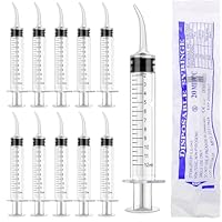 12 ml Dental Spritzen 10 Stück Dental Irrigation Spritze Einzelverpackt Dosierspritze zum Reinigen der Zähne Pflege der Weisheitszähne Füttern von Haustieren