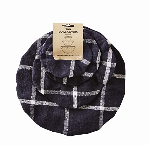 tag Classic Check Bowl Cover Set Of 4 Black Black