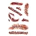 Zombie Scars Tattoos Bloody Scar with Fake Blood Costume Makeup Halloween Decorations Party Favor