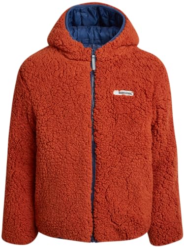 Weatherproof Boys' Reversible Jacket - Quilted Hooded Puffer Reversible to Sherpa Outerwear Jacket for Boys (Sizes: S-XL)3