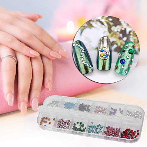 Mini cristais de unha arte de strass para design de unhas para unhas DIY para uso em salão de unhas