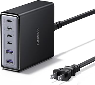 UGREEN 100W GaN 卓上急速充電器 (4*USB-C+2*USB-A) コンパクト【PSE技術基準適合/PD3.0/QC4.0/PPS対応】 複数台同時充電 iPhone17/16/15/14/13/Xperia/Pixel Pro/iPad/ノートPC MacBook Pro/Airなどに対応