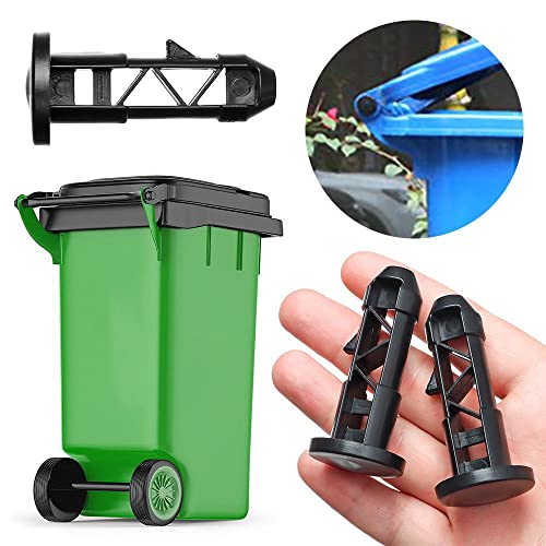 Image of 6PCS Wheelie Bin Lid Hinge PinPlastic Wheelie Bin Lid Hinge Pin Wheelie Trash Bins for 80-240 L Household and Commercial(Black,67 x 31 mm)