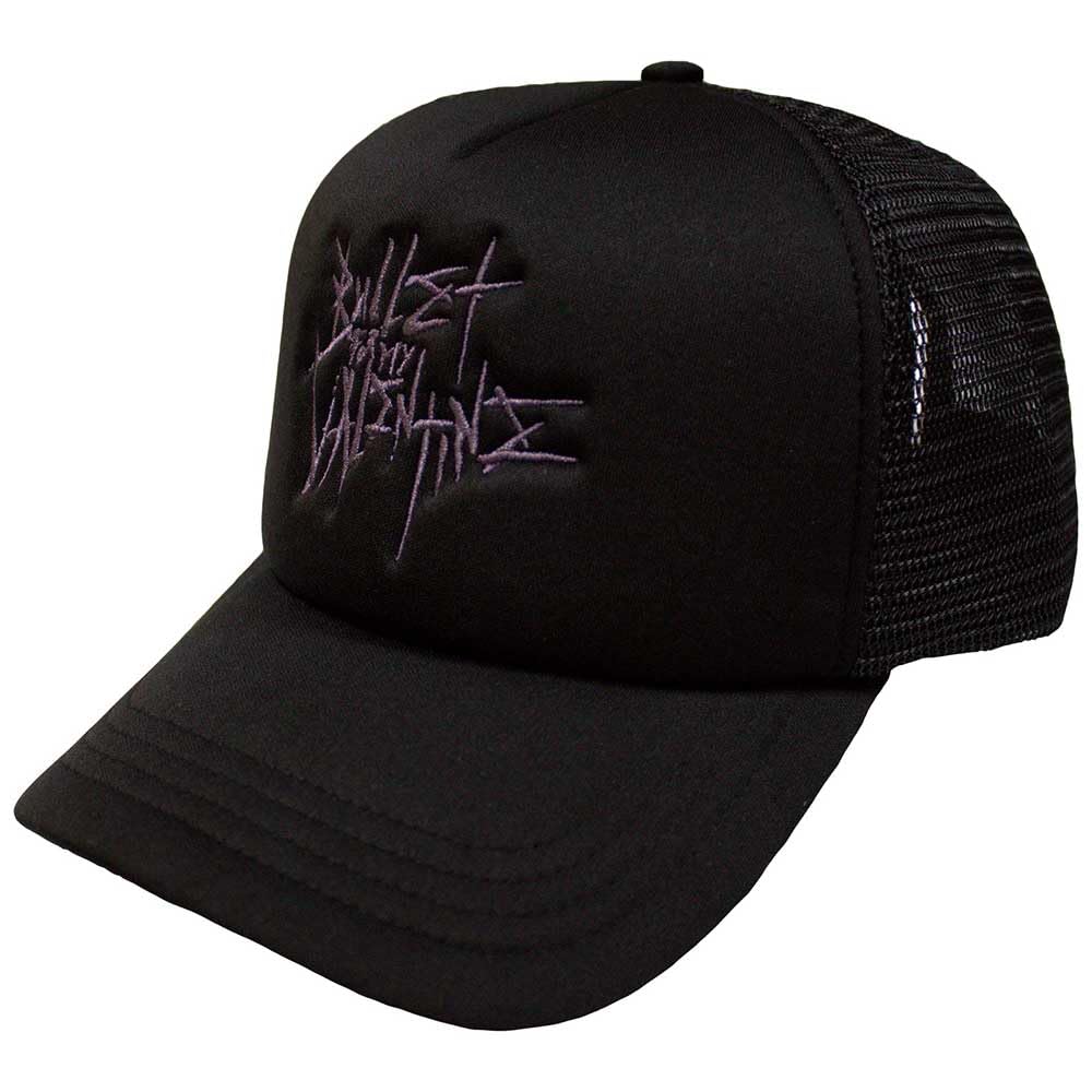 Rock Off officially licensed products Bullet For My Valentine Purple Logo Mesh Back Baseball Cap One Size