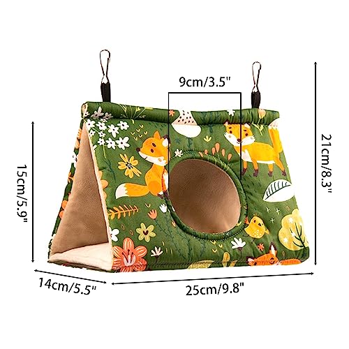 Winter Warm Bird Nest House,Plush Hanging Parrot Sleeping Cage With Hanging Buckle for Parakeets Love Bird, Parrots, Cockatiels - Image 4