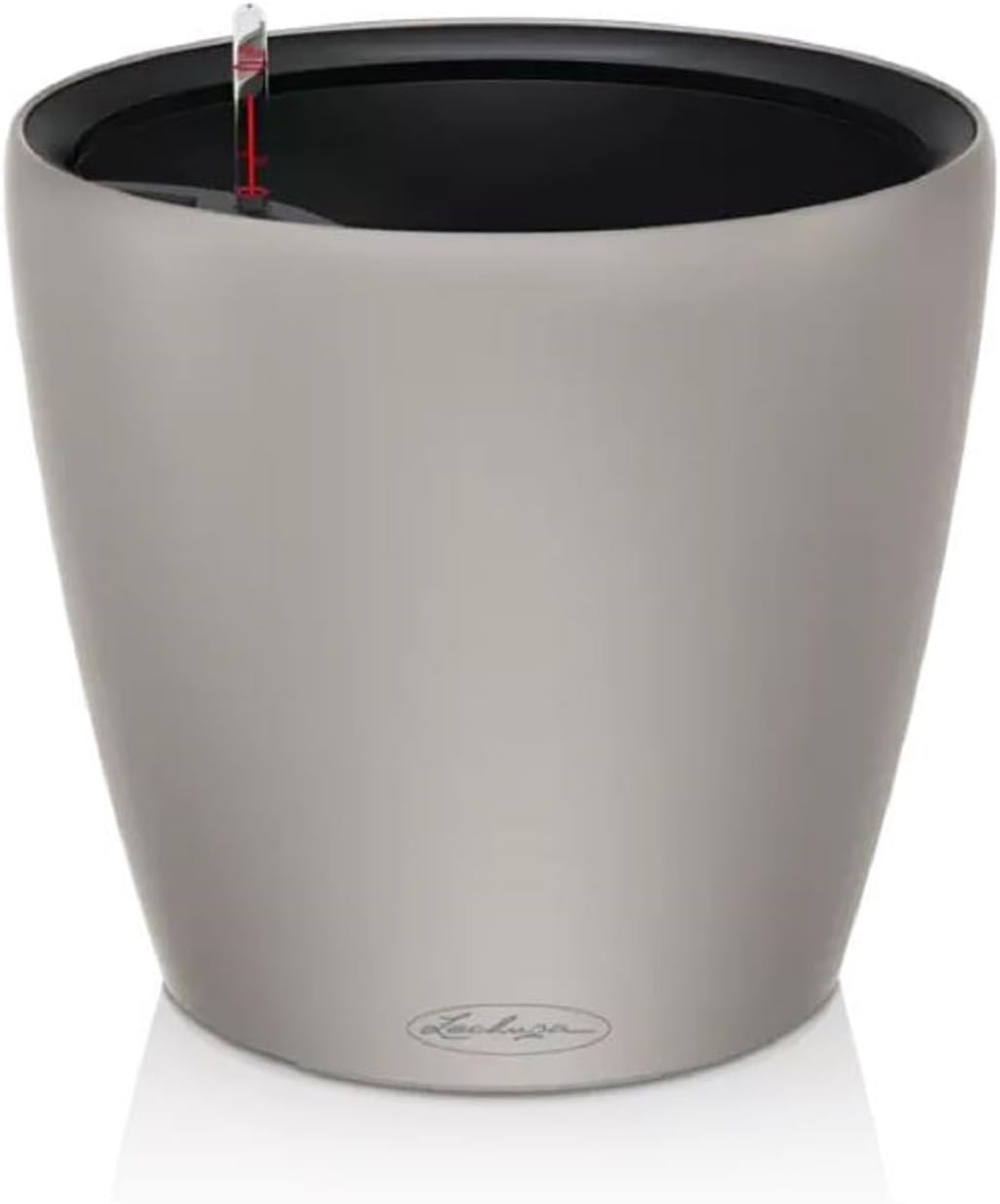 Lechuza Classico Color LS 21 Nutmeg, Self-Watering Round Planter, D8.7 H7.9 in