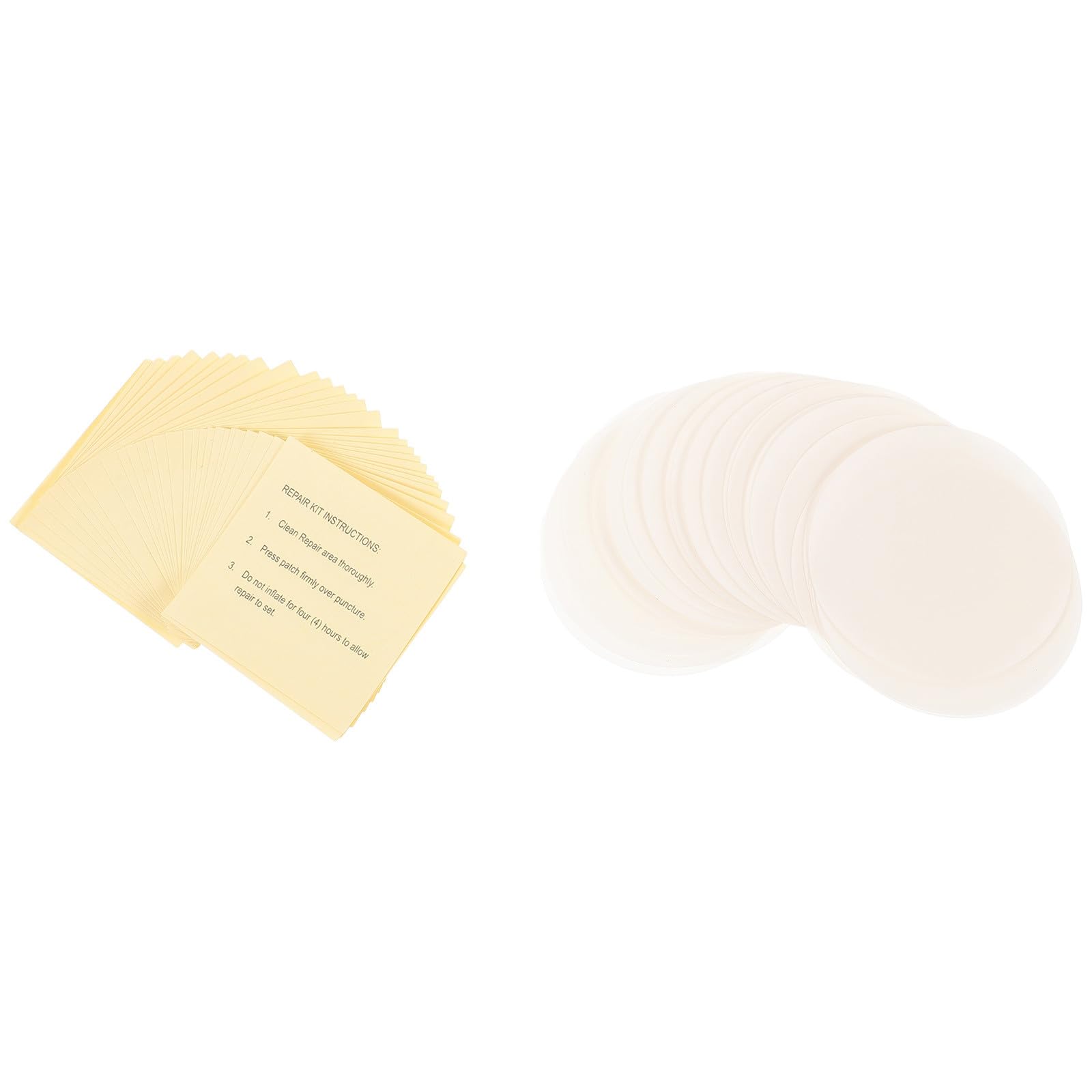 60pièces Réparateurs Auto-adhésifs pour Piscine Inflatable Kit De Réparation pour Anneaux De Natation Canots Gonflables Et Jouets Aquatiques Et