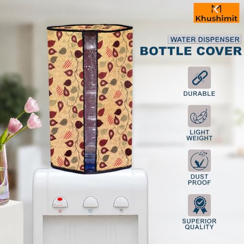 Image of Polyvinyl Chloride Printed Waterproof and Oil-Proof Water Dispenser Bottle Cover, 20L, (Multicolour) 20 liter Water Bottel Cover - Pack of 1