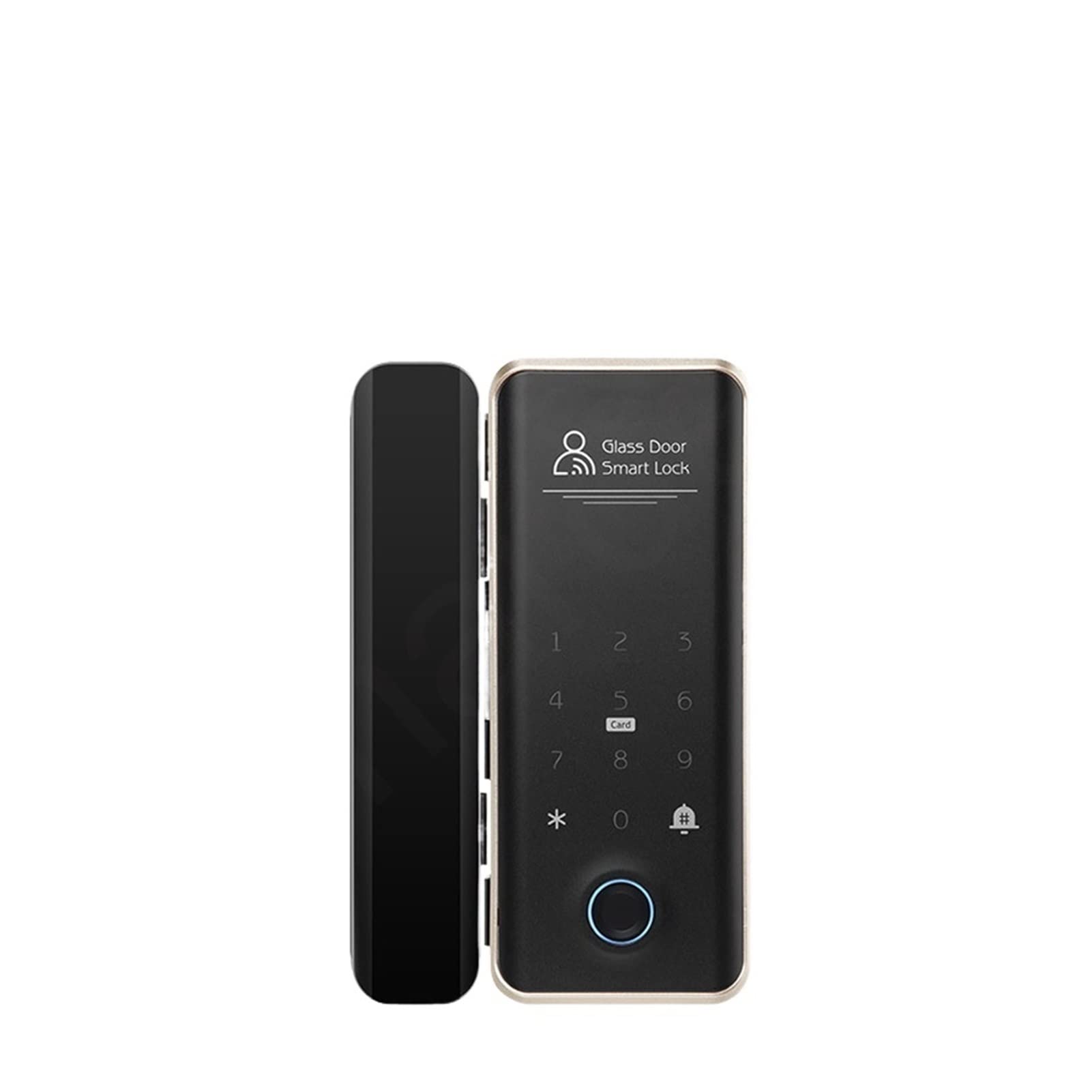 DRAUXI Electronic Lock with Glass Door Biometric Fingerprint Lock for Tuya App RFID Card/Password/Mobile Bluetooth Control Home/Bedroom/Office