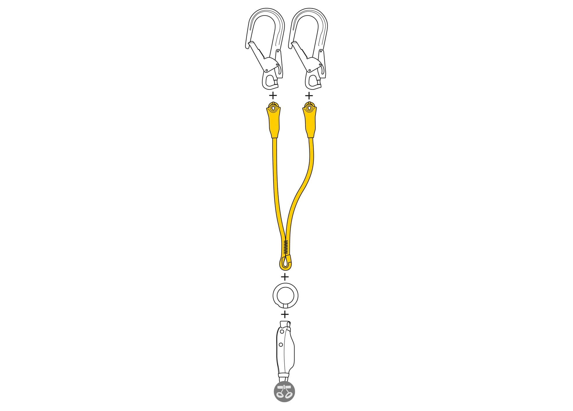 PETZL Jane Y Battre Mixte (Lot de 1)