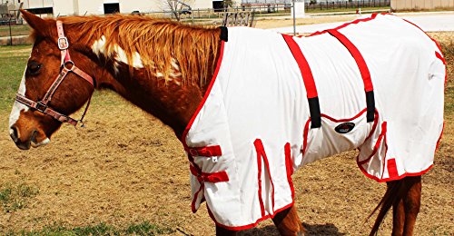 Image of Challenger Horse Mesh Light Weight Summer Fly Sheet Spring Airflow White 73409B