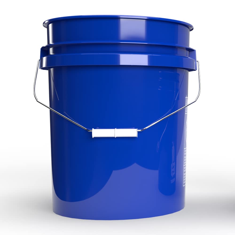 MAGIC BUCKET | Set di secchio per lavaggio auto, lavabile a mano blu con secchio abbinato | 5 sfere US circa 20 litri | compatibile con Grit Guard, Detail Guardz Dirt Lock, Chemical Guys Dirt Trap