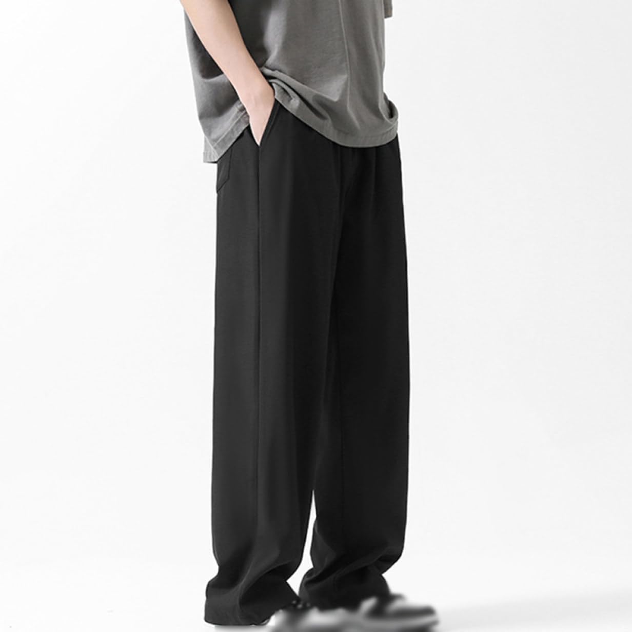 [lsjdln] ワイドスラックスパンツ ワイドパンツ メンズ スラックス メンズ スラックスパンツ メンズ ワイドスラックス メン