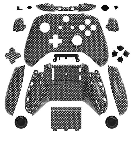 WPS Hydro Dipped Replacement Housing Shell Set for Xbox One S Slim (3.5 mm Headphone Jack) Controllers for 1708 Version (Camouflage Galaxy)