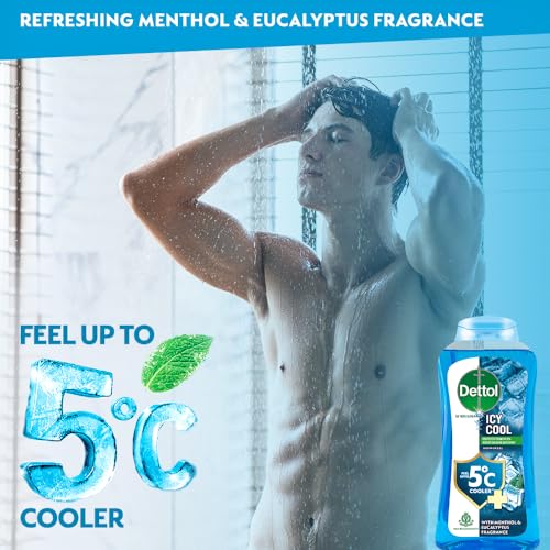 Dettol Body Wash and Shower Gel for Women and Men, Cool - 250ml | Soap-Free Bodywash | 12h Odour Protection - Image 2