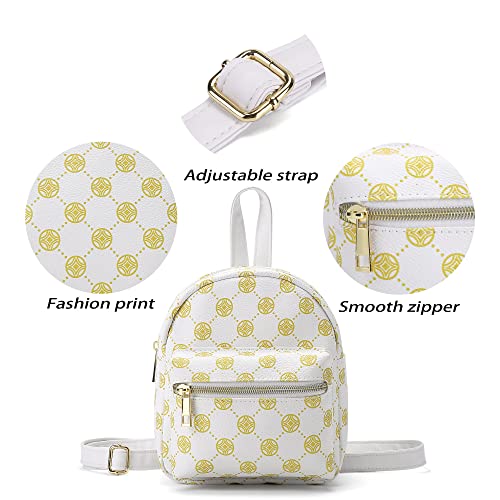Casual Daypacks Water Resistant Casual Daypack Backpack With Copper Coin Pattern Mini Backpack For Women(Beige) #TOP1