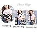 Nawoshow Nylon Floral Multi-Pocket Crossbody Purse Bags for Women Travel Shoulder Bag (Flower&Butterfly)