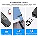 DinoFire Type C/USB A 2 in 1 Presentation Clicker 100FT Hyperlink Volume Control Wireless Presenter Presentation Remote Powerpoint Clicker for MacBook/HP EliteBook 1050/755 etc.