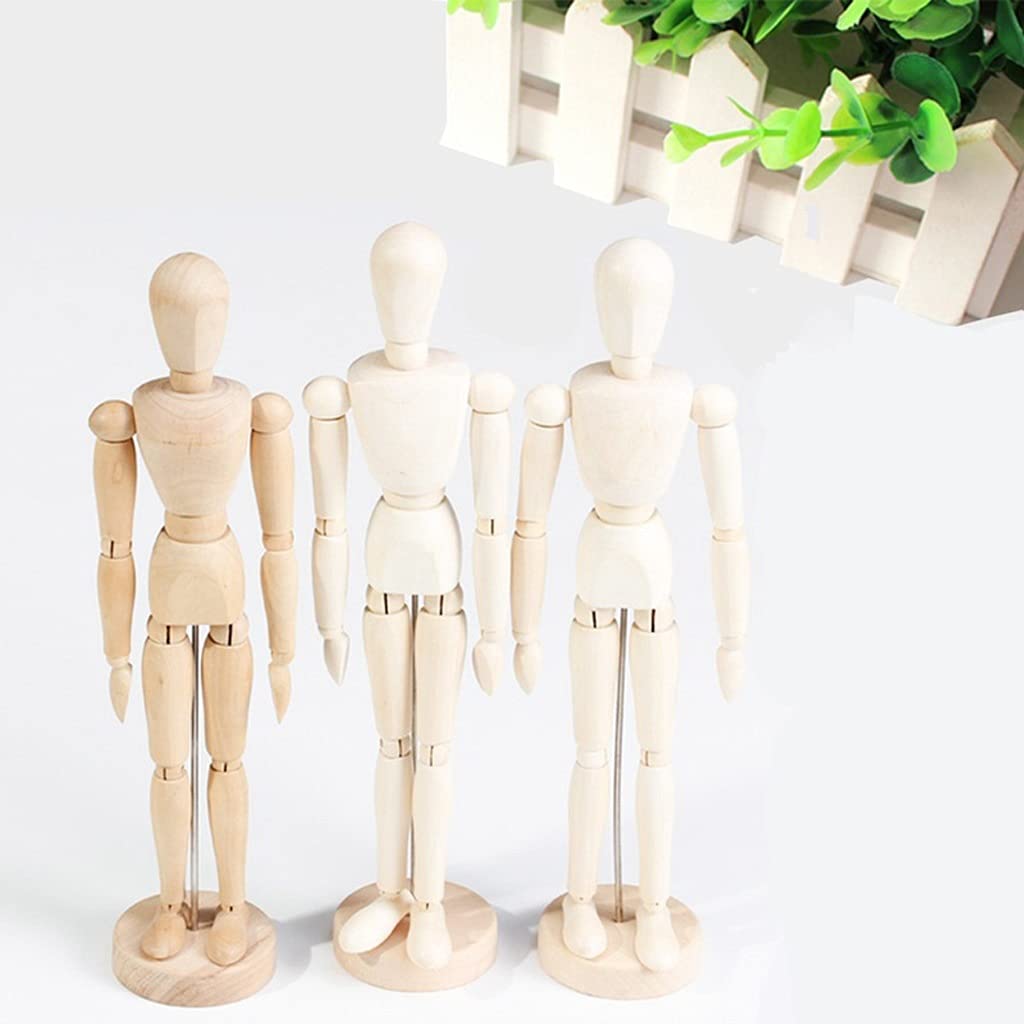 Amazon.co.jp: 木製ジョイントマンモデルアーティスト可動手足人形男性