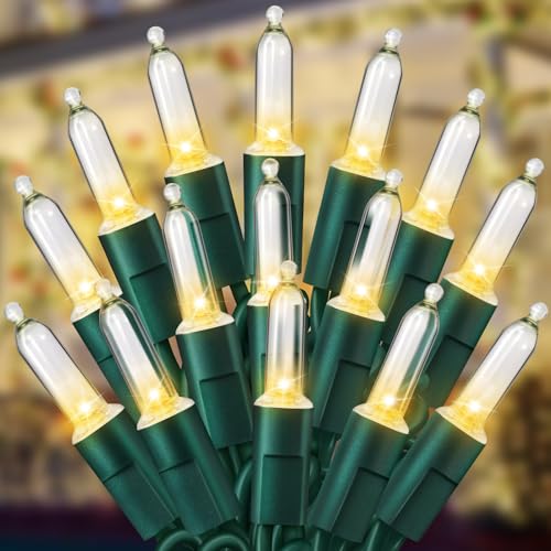 Christmas Lights, 240 Count 66 FT LED Mini Christmas Tree Lights, Waterproof Christmas String Lights with Green Wire for Patio Holiday Party, UL Approved for Indoor Outdoor Decoration, Warm White Christmas Lights, 240 Count 66 FT LED Mini Christmas Tree Lights, Waterproof Christmas String Lights with Green Wire for Patio Holiday Party, UL Approved for Indoor Outdoor Decoration, Warm White