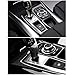 Thor-Ind Carbon Fiber Gear Box Panel Cover Trim for BMW X5 E70（08-13）X6 E71（09-14) Center Console Gear Shift Panel Decoration Frame Stickers (Gearshift Panel Decor Type A)