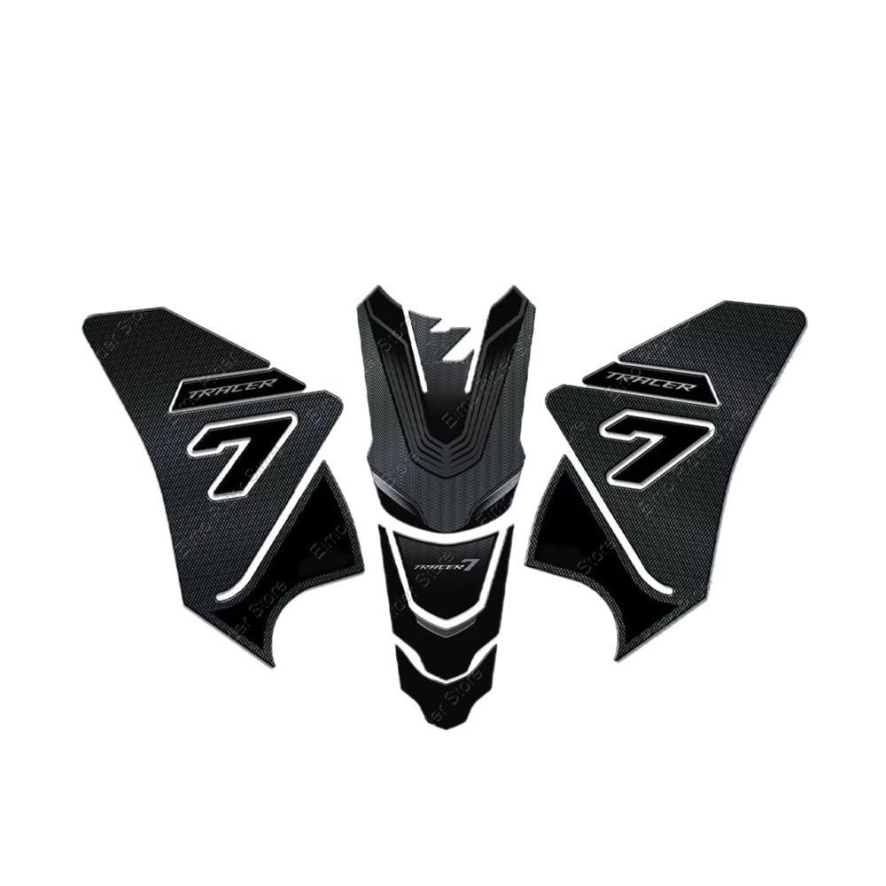 for YAM&AHA for Tracer 7 2024 Resin Motorcycle Protective Sticker Accessories Tank Pad Stickers Motorbike Tank Grips Tank Traction Fuel Decal Tank