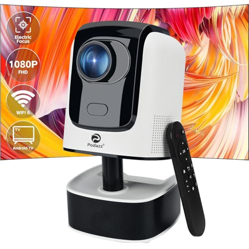 Projector Bluetooth with 5G, Native 1080P Outdoor Movie Projector...
