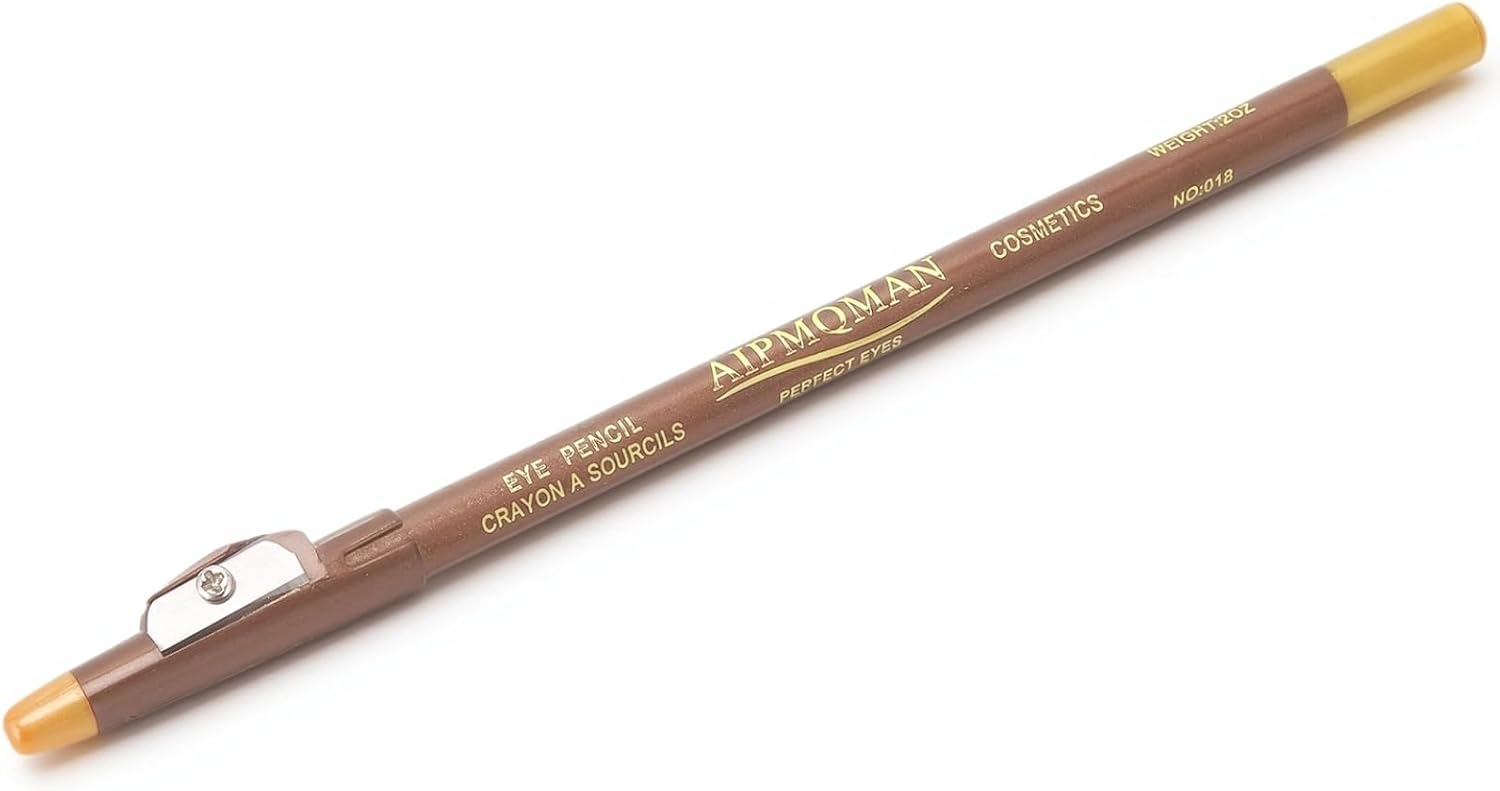 Household Light Brown Mineral Beard Pencil Easy to Use Barber Shaping Pen with Mustache Combs for Beard