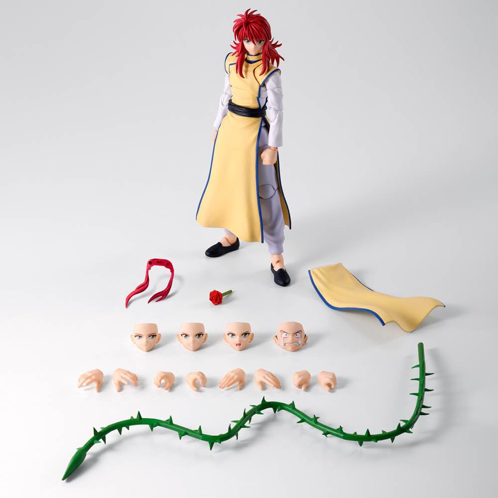 Kurama Shuichi Minamino figurka anime Action Figure, statuetka z akcesoriami PCW, ruchoma figurka akcji, dekoracja biurka, ornament, 15 cm