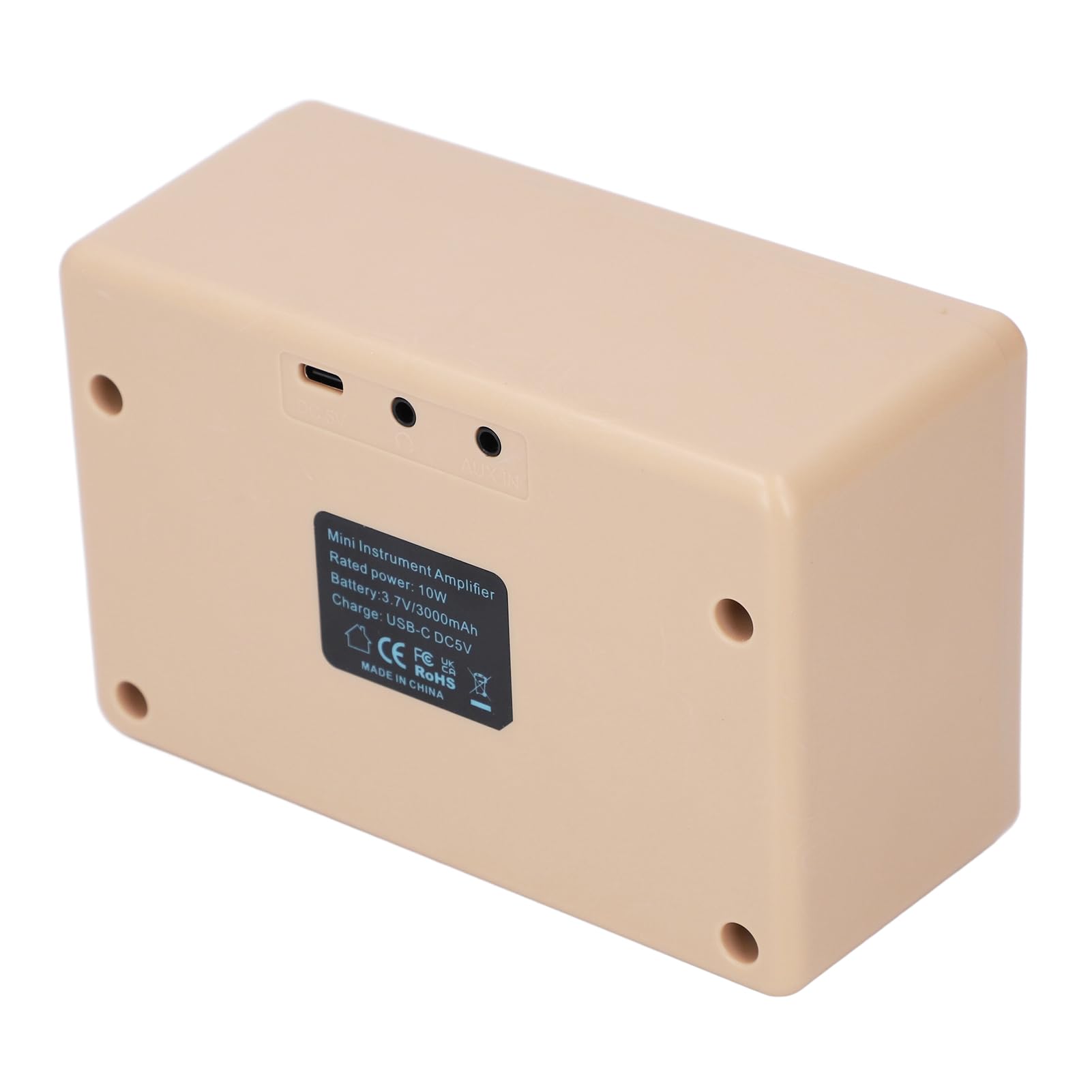 CHICIRIS Amplificador Combinado de bajo, Amplificador de bajo Portátil de 10 W con Bluetooth 5.1, Canales de Transmisión Limpios, Batería de 3000 MAh, Entrada Auxiliar MP3 para