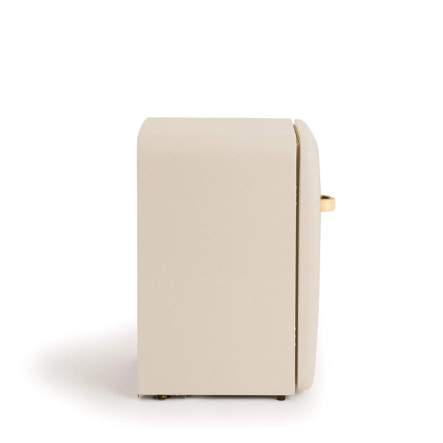 Rétro Frigo 83.5 Argent Réfrigérateur Blanc Cassé 98W Basse Consommation 56x54x84cm