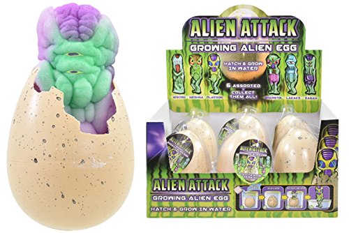 KandyToys Alien Attack Growing Alien Egg | 6 para coleccionar | Juguetes para niños