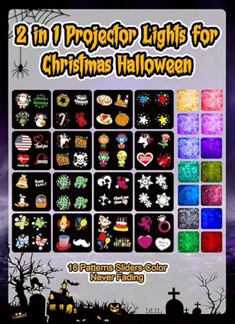 Minetom Christmas Projector Lights RGB Multicolor