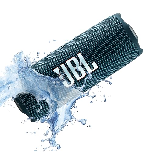 Image of JBL FLIP 7 (Blue) Waterproof Portable Speaker Bundle with X-Halo Hardcase (Black)