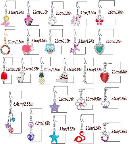 Wholesale Dangle Earrings For Teens-Cute Earrings For Girls Kids-Star Earrings-Food Earring Butterfly Earrings Horse Earrings Heart Earrings Animal Earring Set-Snowman Earrings For Christmas Gift #TOP6