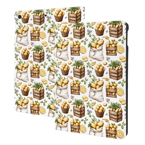 Coque iPad 10.2 avec Veille Automatique et Imprimé Citron Tendance pour iPad 7e/8e/9e