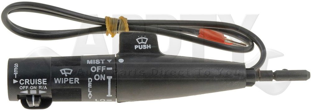 APDTY 50397 Multi-Function Turn Signal Lever Switch with Cruise Control, Washer Control, and Windshield Wiper Control, Black Stalk (Replaces 1997988, 25111262, 25111290, 25111260, 25111270)