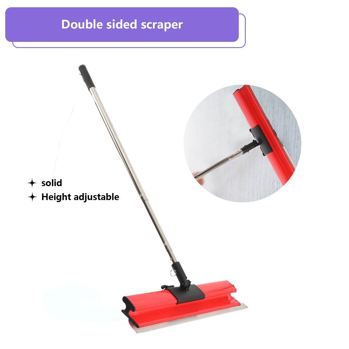 Flächenspachtel Set Profi, Flächenspachtel Spachtel Set 40/60/80cm | Multifunktionsspachtel Trockenbau-Glättmesser mit 0.9-2M Lange Teleskopstange für Verputzen von Decken und Wänden