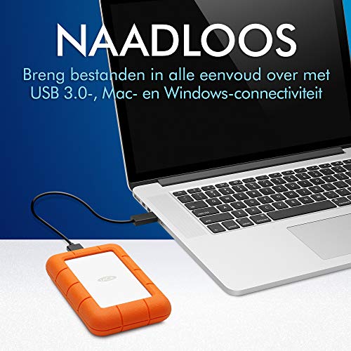 LaCie Rugged Mini, 2 TB, Draagbare Externe Harde Schijf, 2,5", USB-C, Voor Mac & PC, 1 maand Adobe CC All Apps, 2 jaar Rescue Services (LAC9000298) - Image 5