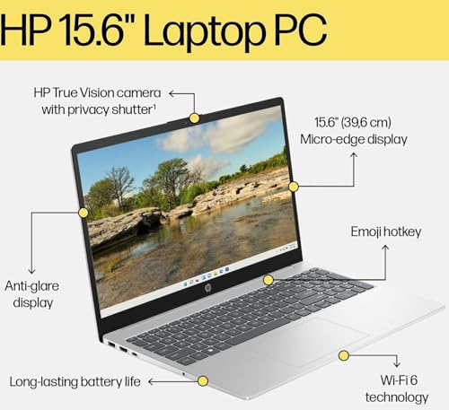 Image of HP 2020 14 Inch Non-Touch Premium Laptop, AMD Athlon Silver 3050U up to 3.2 GHz, 4GB DDR4 RAM, 128GB SSD, WiFi, HDMI, Windows 10 in S, Jet Black + NexiGo Wireless Mouse Bundle