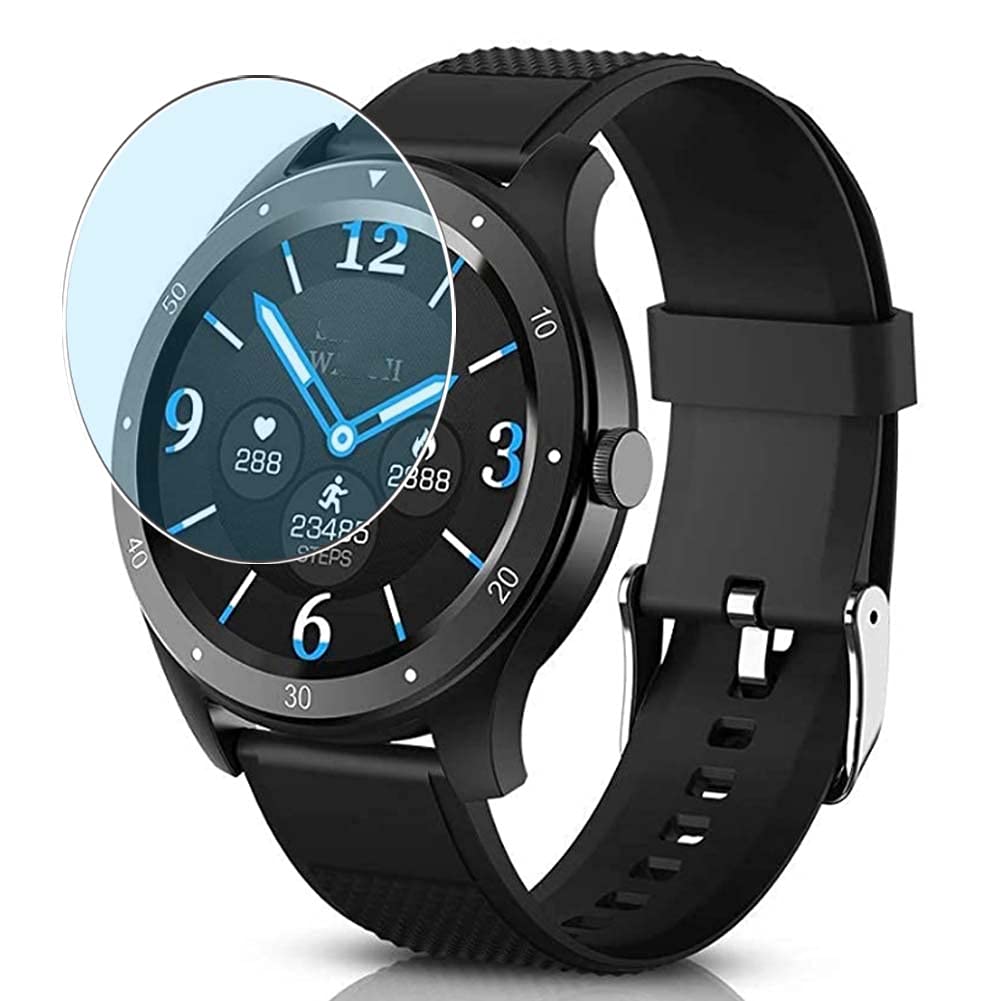 Vaxson3-Pack Anti Blue Light Screen Protector, compatible with BYTTRON 1.3" S6 Smartwatch smart watch, Blue Light Blocking Film TPU Guard [ NOT Tempered Glass ]