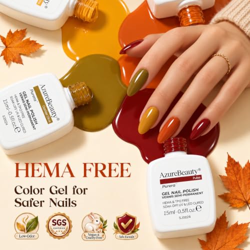 24 Colors Gel Nail Polish Kit DROPS TO (Color: A1-Classic Cozy) - image 5