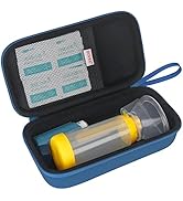 BOVKE Hard Travel Case for Asthma Inhaler, Inhaler Spacer for Kids and Adults, Masks, Inhaler Hol...