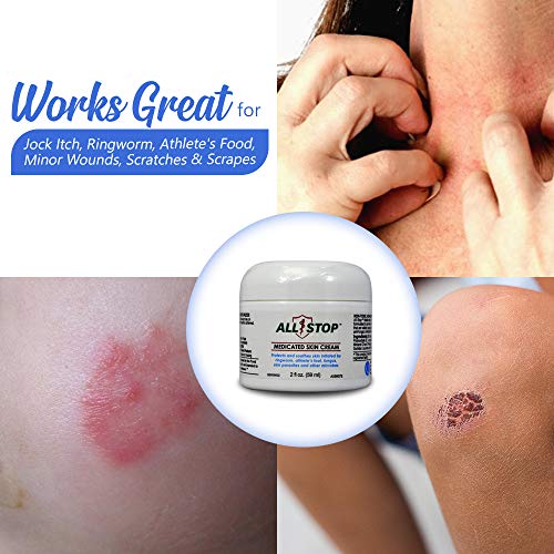 All Stop Antifungal Solution (2 Oz/59 ml)- Cream to Protects Skin Irritation by Ringworm, Athlete's Foot, Jock Itch, Skin Parasites & Other Skin irritants - Thumbnail 5