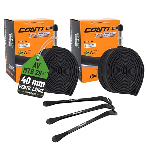 2er Set Continental Fahrradschlauch MTB 29+ Zoll 65/70-622 AV 40mm...