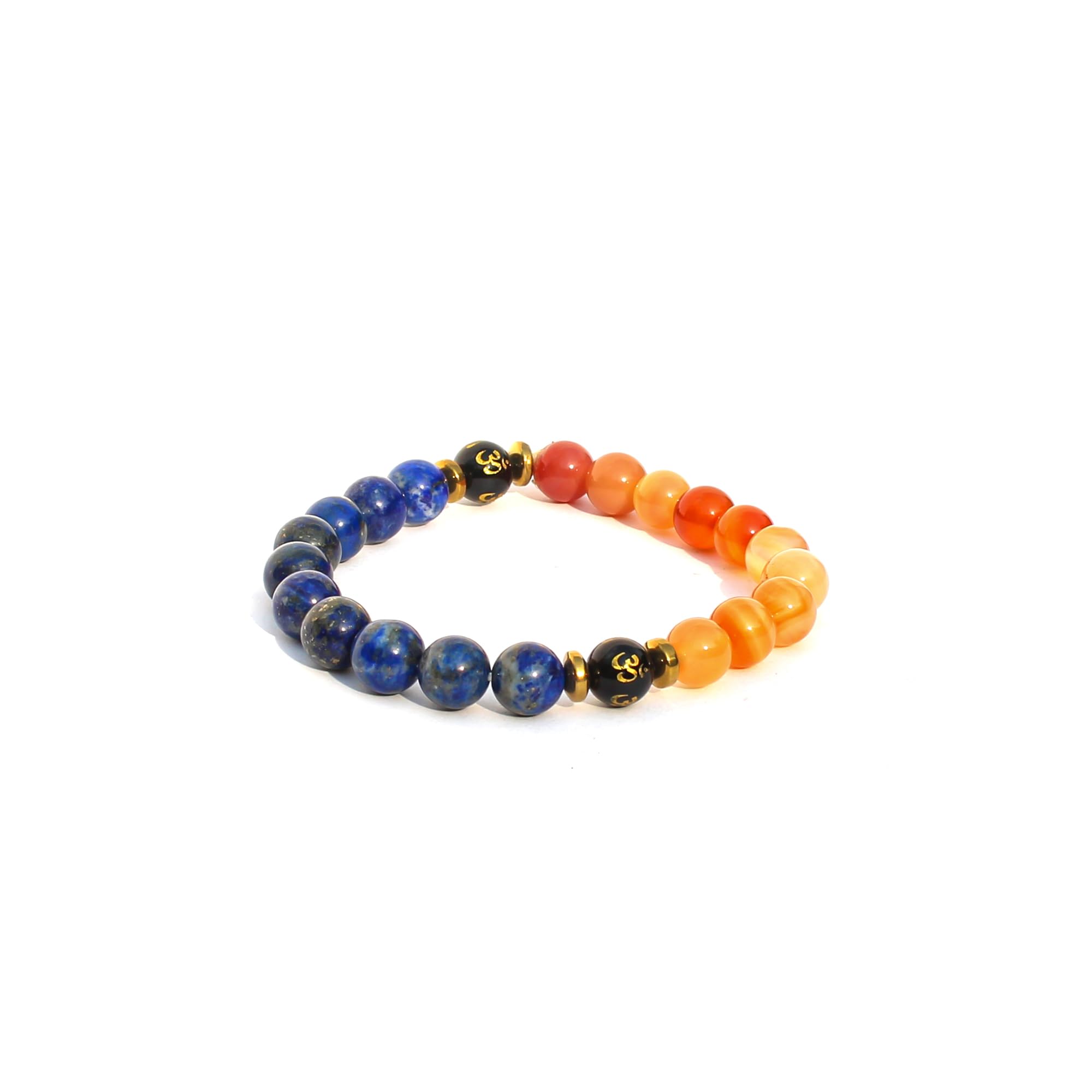 Buy The Cosmic Connect Natural Lapis Lazuli + Carnelian A Feng