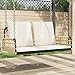 vidaXL Hängebank mit Kissen 105x58x38 cm Poly Rattan und Stahl, Hängestuhl, Bank hängend, Hollywoodschaukel, Hängestühle, Sitzbank hängend