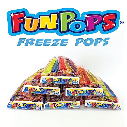 Image of FunPops Frozen Ice Pops, 36-Fruit Flavored Freeze Pops, Frozen Summer Snack For All Ages, Low Calorie